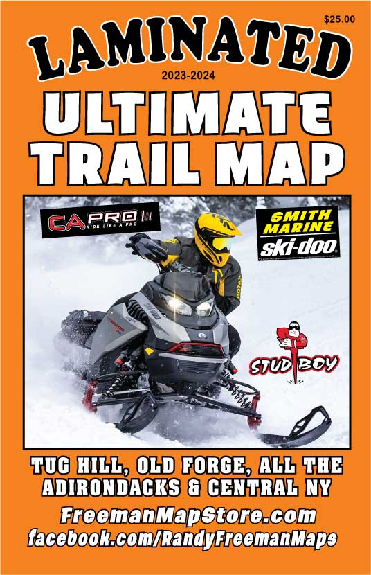 Laminated Ultimate Snowmobile Trail Map