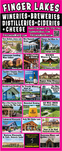 Wineries, Breweries, Distilleries Map For The Finger Lakes, NY