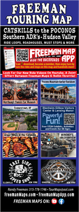 Motorsports Touring Map Catskills to the Poconos, Southern Adirondacks and Hudson Valley